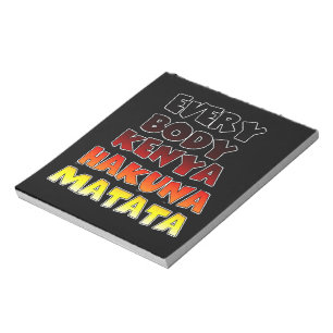Colourful Hakuna Matata: A Kenyan Celebration Notepad