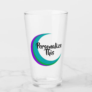 Colourful Halfmoon Customizable Glass