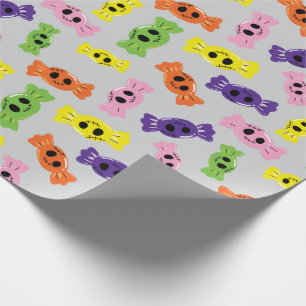 Colourful Halloween Candies Seamless Wrapping Pape Paper