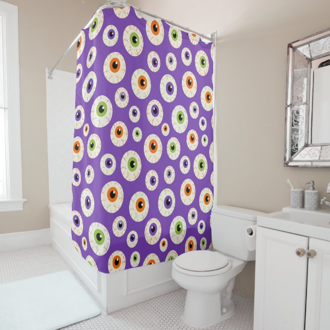 Colourful Halloween Eyeballs Pattern (In Situ)