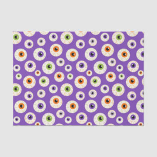 Colourful Halloween Eyeballs Pattern Tissue Paper