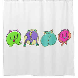 Colourful Hamster Butts
