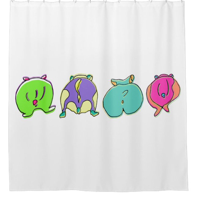 Colourful Hamster Butts (Front)