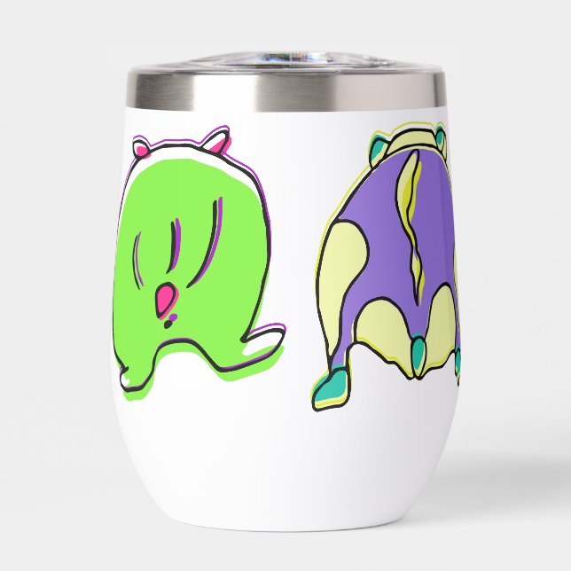 Colourful Hamster Butts Large Design (Front)
