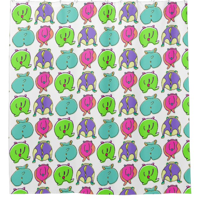 Colourful Hamster Butts Pattern (Front)