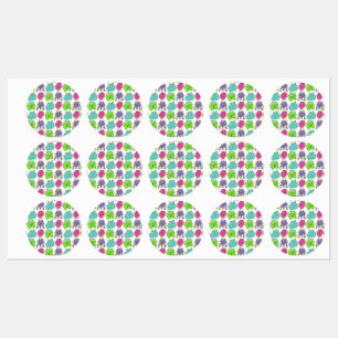 Colourful Hamster Butts Pattern