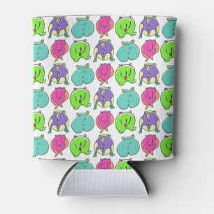 Colourful Hamster Butts Pattern Can Cooler