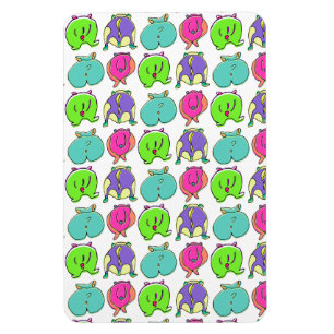 Colourful Hamster Butts Pattern Magnet