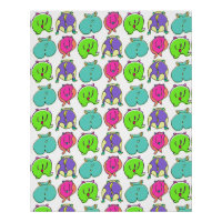 Colourful Hamster Butts Pattern