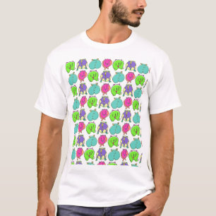 Colourful Hamster Butts Pattern T-Shirt