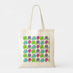 Colourful Hamster Butts Pattern Tote Bag