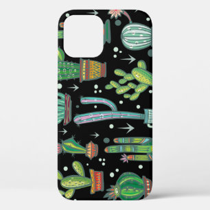 Colourful Hand-Drawn Dots: Abstract Vintage iPhone 12 Case