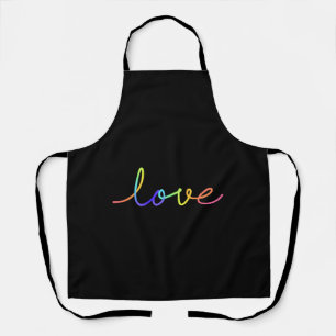 Colourful Hand Drawn Love  Sticker  Apron