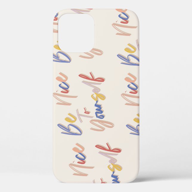 Colourful Hand Drawn Motivational Pattern Case-Mate iPhone Case (Back)