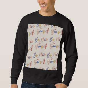 Colourful Hand Drawn Motivational Pattern Sweatshirt