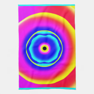 Colourful Hand Drawn Patterns Art Style Kitchen Towel