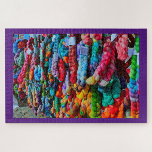 Colourful Hand Dyed Yarn Jigsaw Puzzle