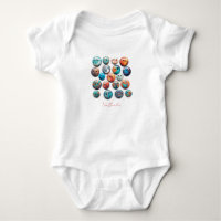 Colourful hand painted buttons