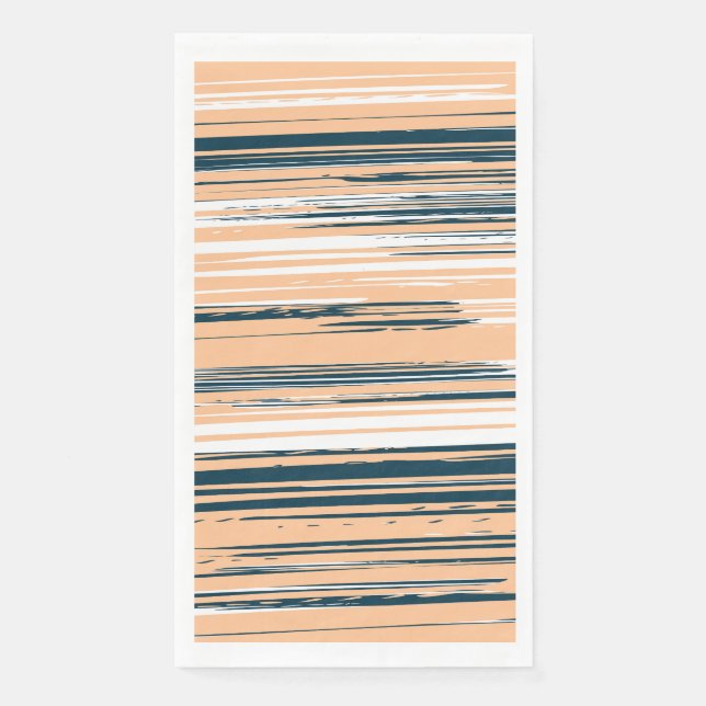 Colourful hand painted lines napkin (Front)