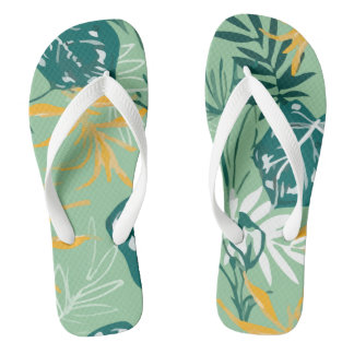 Colourful Hand Sketch Drawing Flip Flops