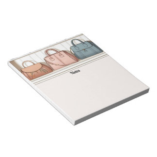 Colourful Handbags Fashion Style Notepad