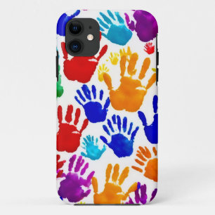 Colourful HandPrint iPhone 11 Case