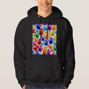 Colourful HandPrint Hoodie