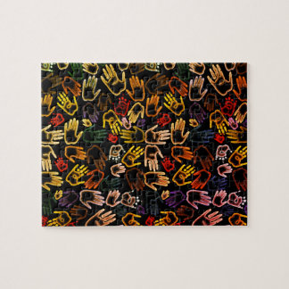 Colourful Handprints Jigsaw Puzzle