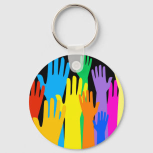 Colourful Hands Keychain