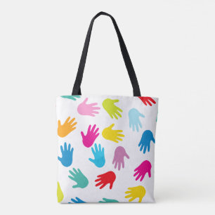 Colourful Hands Tote Bag