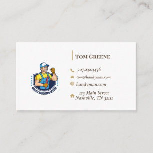 Colourful Handyman Services Business Card