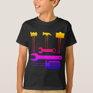 Colourful Handyman Tools Boys T-Shirt