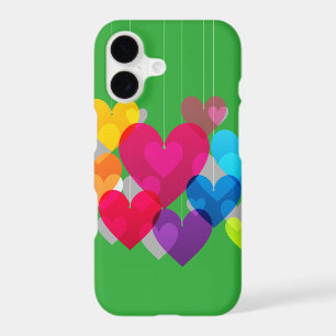 Colourful Hanging Hearts