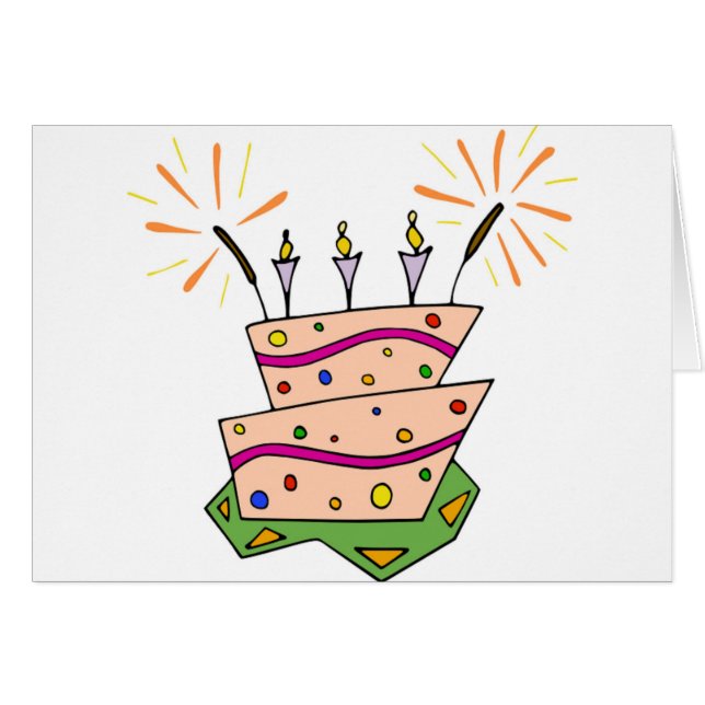 Colourful Happy Birthday (Front Horizontal)