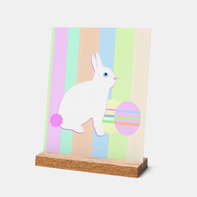 Colourful Happy Birthday Acrylic Sign (Angle)