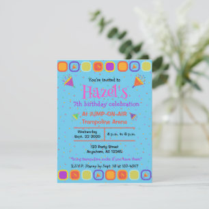 Colourful Happy Birthday birthday invitations