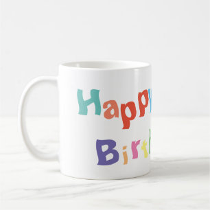 Colourful Happy Birthday Coffee Mug