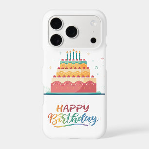 Colourful Happy Birthday Lettering for Celebration