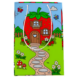 Colourful happy birthday medium gift bag