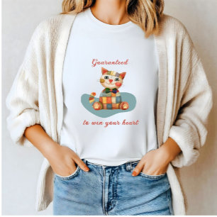 Colourful Happy Cat Conversation Starter T-Shirt