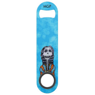 Colourful Happy Day of the Dead Skeleton Speed Bottle Opener