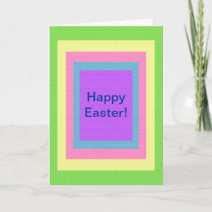 Colourful Happy Easter Card