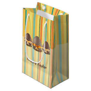 Colourful Happy Easter, Choco Easter Eggs Small Gift Bag