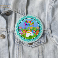 Colourful Happy Easter – Cute Bunny and Eggs