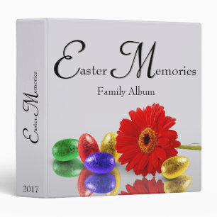 Colourful Happy Easter Eggs with Gerbera Binder