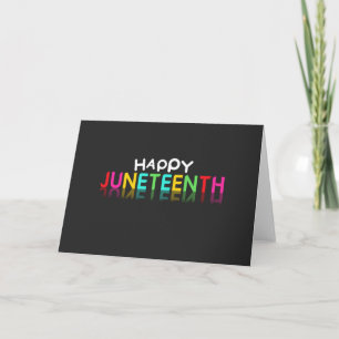 Colourful Happy Juneteenth Card