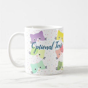 Colourful Happy Kittens Pattern  Coffee Mug