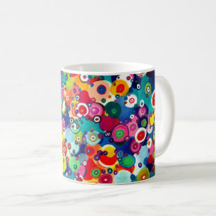 Colourful Happy Little Circles Original Artwork Coffee Mug