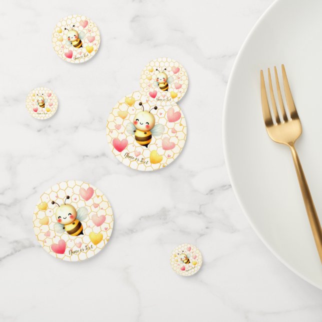 Colourful Happy Little Honey Bee Baby Shower Cute Confetti (Group)