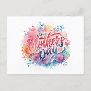 Colourful Happy Mother's Day Postcard